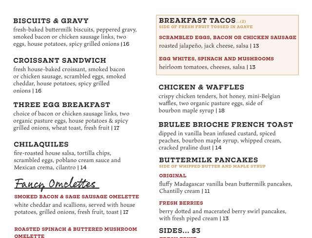 Weekend Brunch at Riverhouse