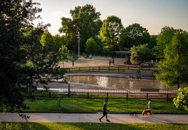 Buffalo Bayou Park featuring Dog Park