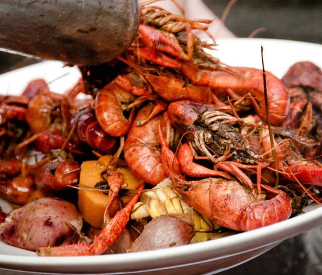 Crawfish in plate