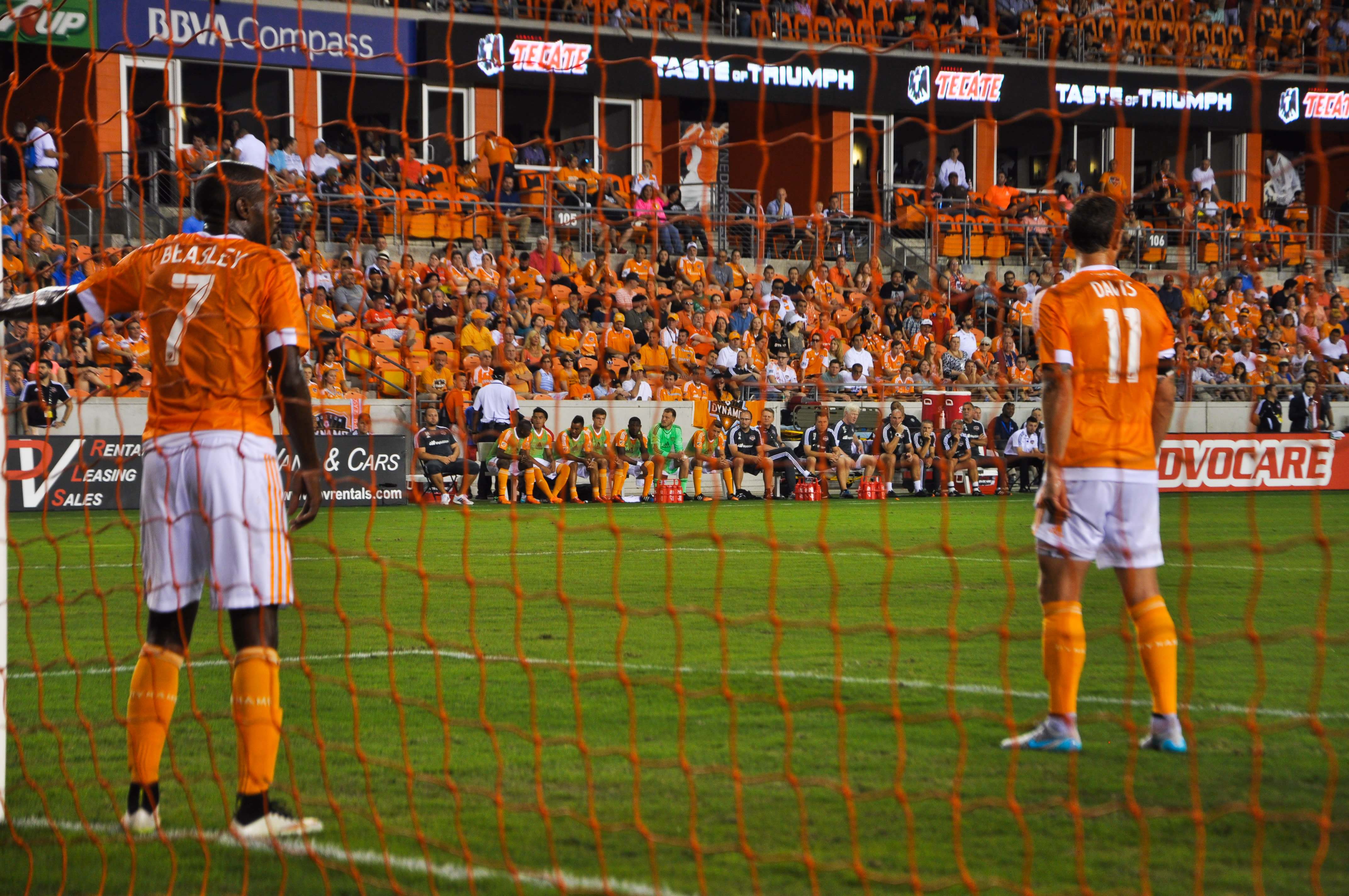 Houston Dynamo Players on Field