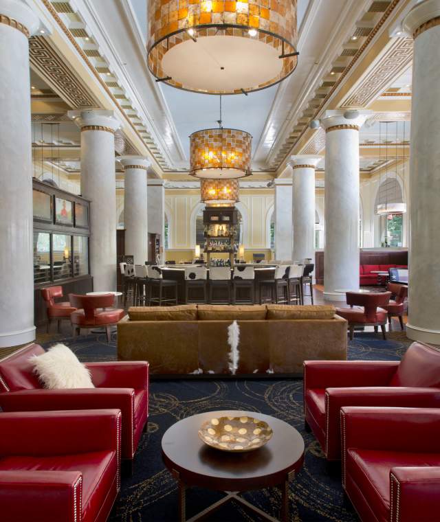 A Hotel Lobby in Houston